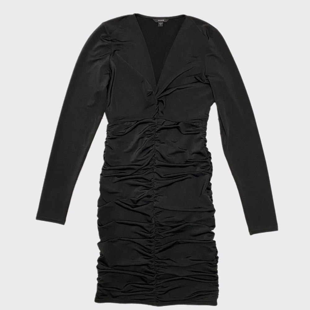GUESS | RUCHED BODYCON DRESS | S - Picture 2 of 8